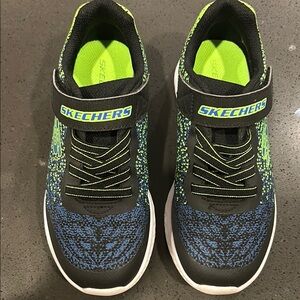 Skechers Kids' Black and Blue Sneakers